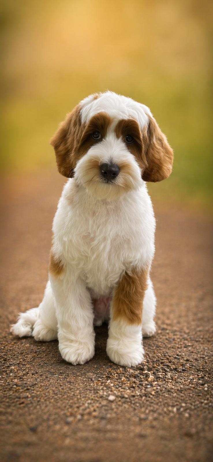 Papa Bindu van het verwachte nest Australian Labradoodle pups
